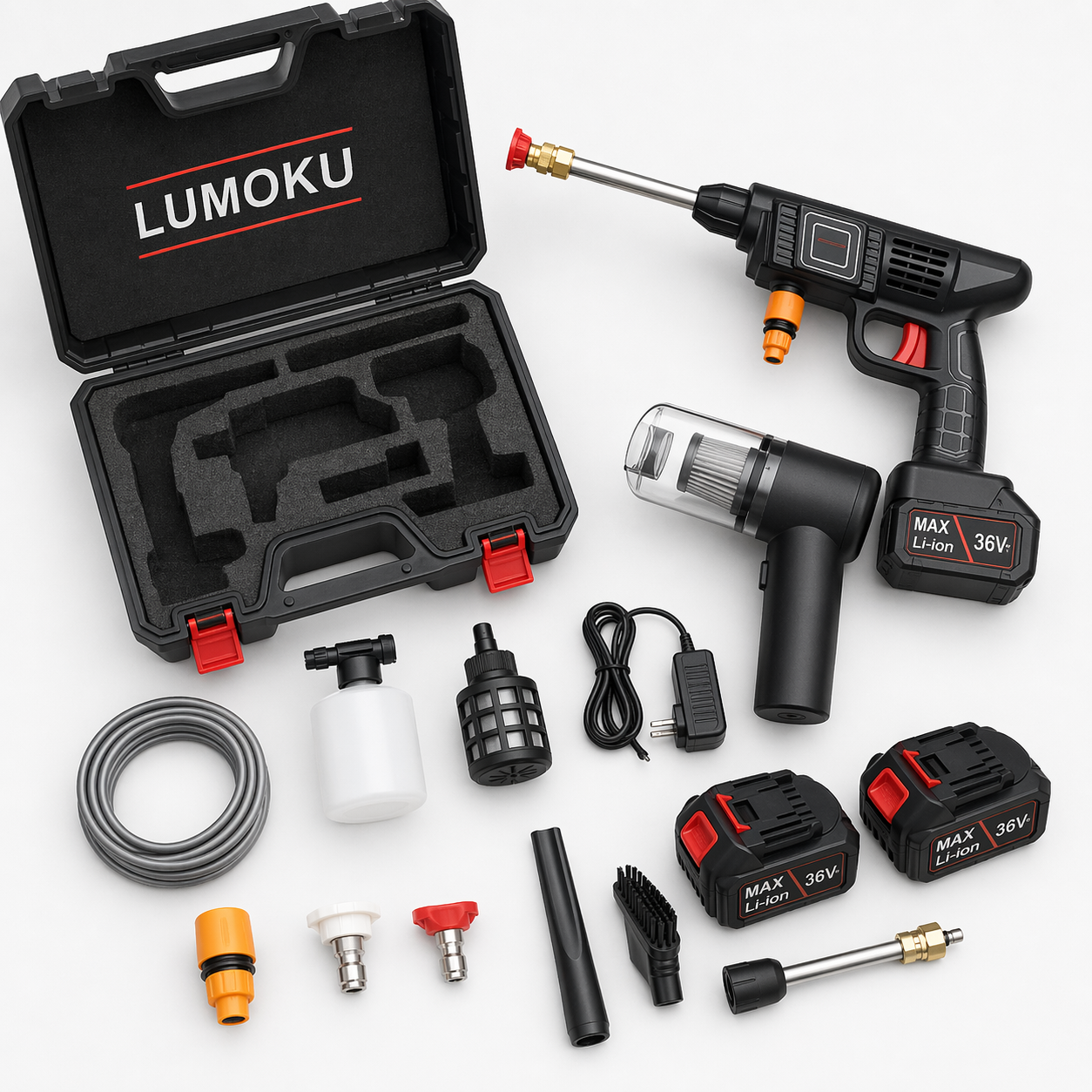 Kit Pro Clean 2 en 1: Hidrolavadora + MiniAspirador