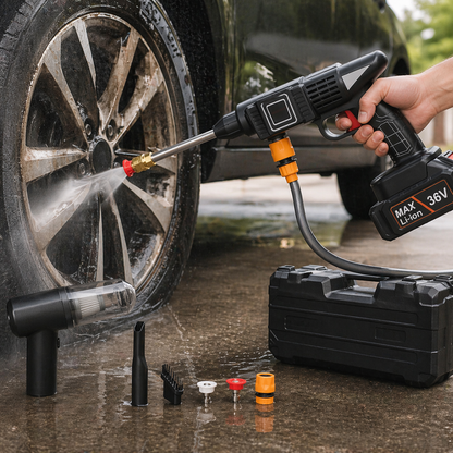 Kit Pro Clean 2 en 1: Hidrolavadora + MiniAspirador