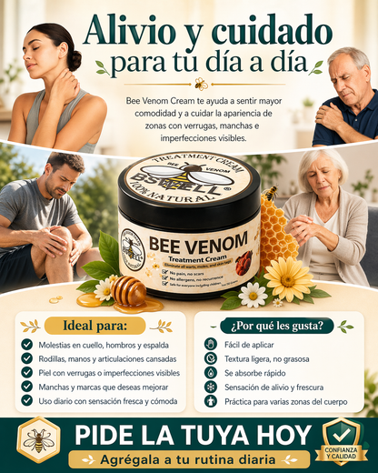 Crema de Veneno de Abeja Original: Alivio Articular (Lleva 2x1)