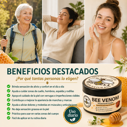 Crema de Veneno de Abeja Original: Alivio Articular (Lleva 2x1)