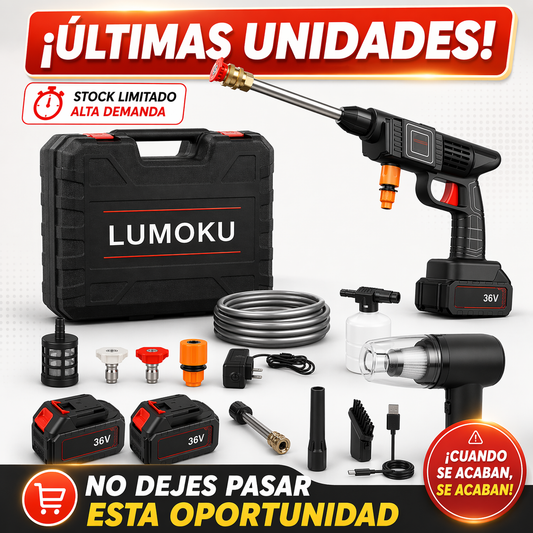 Kit Pro Clean 2 en 1: Hidrolavadora + MiniAspirador